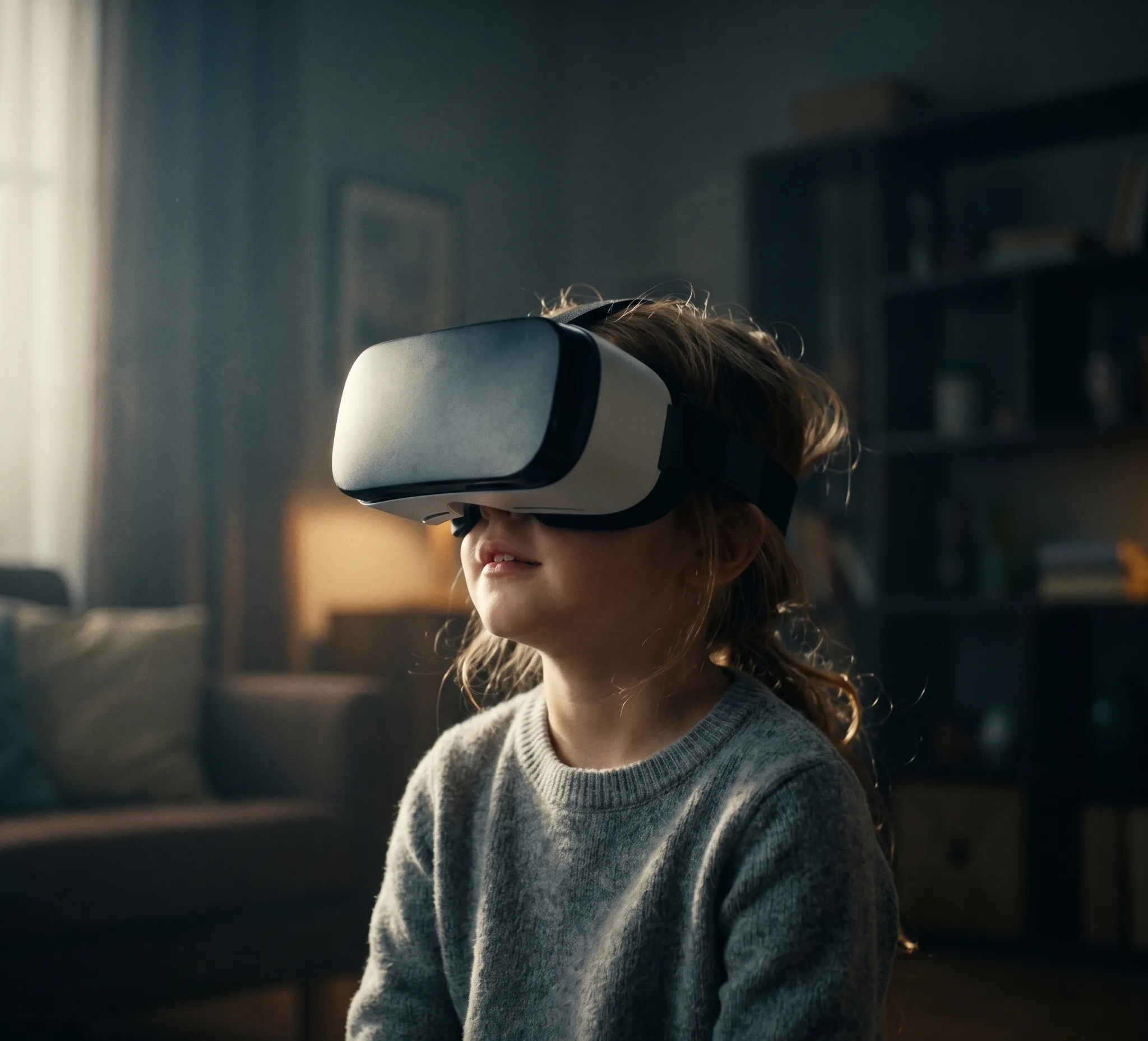 Creative digital content creator immersed in visual storytelling